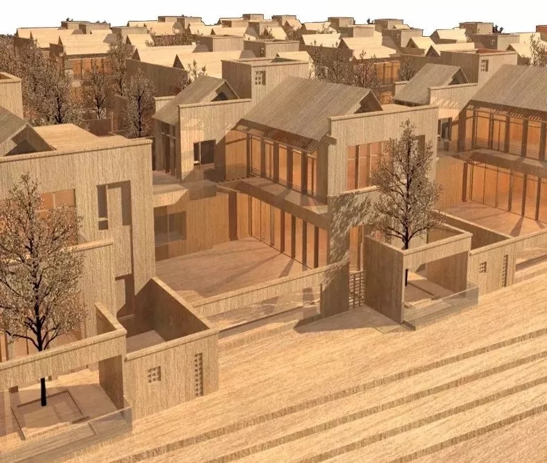 品臻園院落組團(tuán)鳥(niǎo)瞰